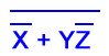 simplify demorgan not(not x and ( y and not z))